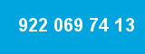 922 069 74 13 922 069 74 13